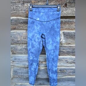 Gymshark Womens Blue Tie Dye Leggings Size Medium